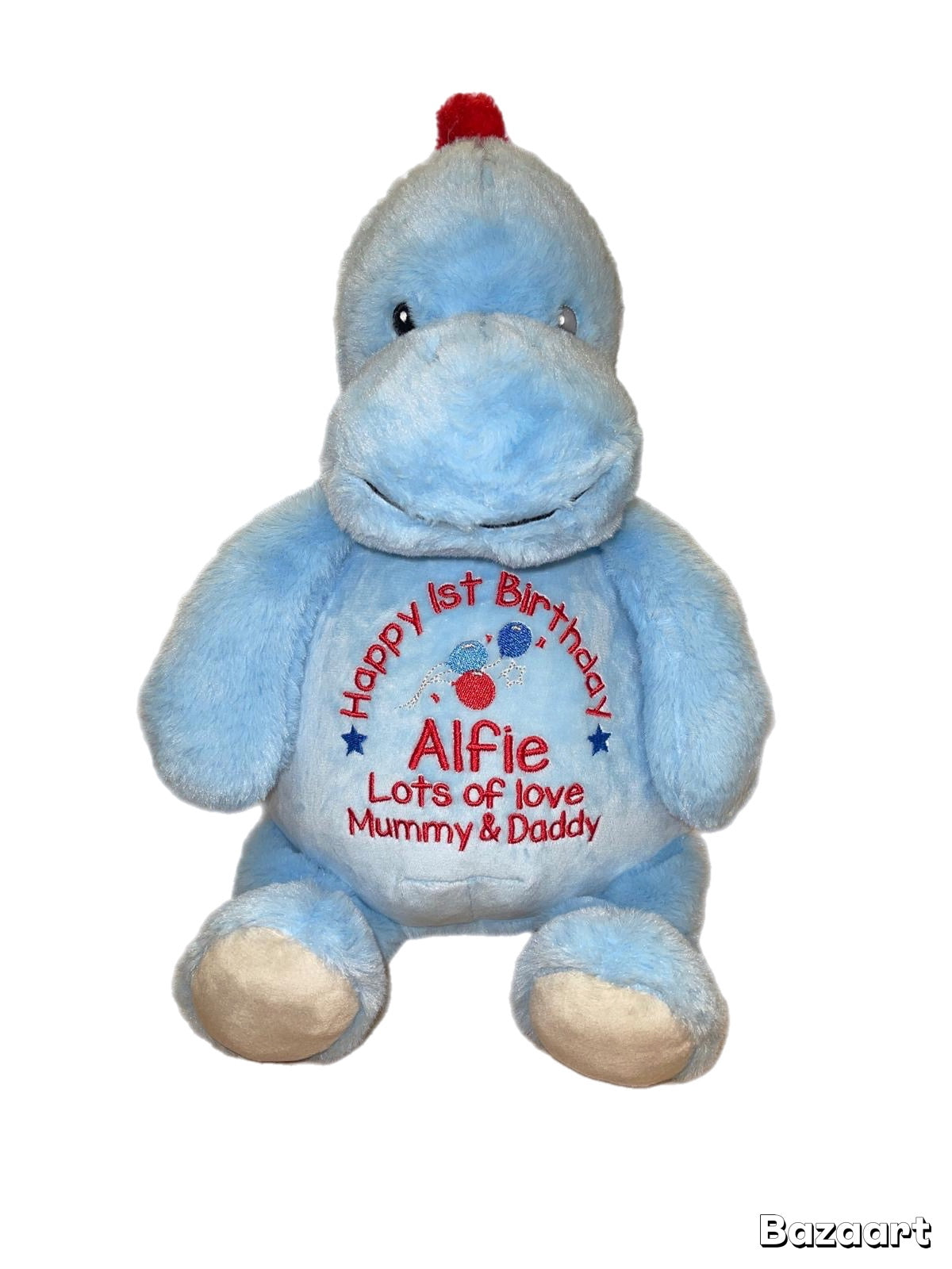 Baby Blue Dinosaur Memory bear