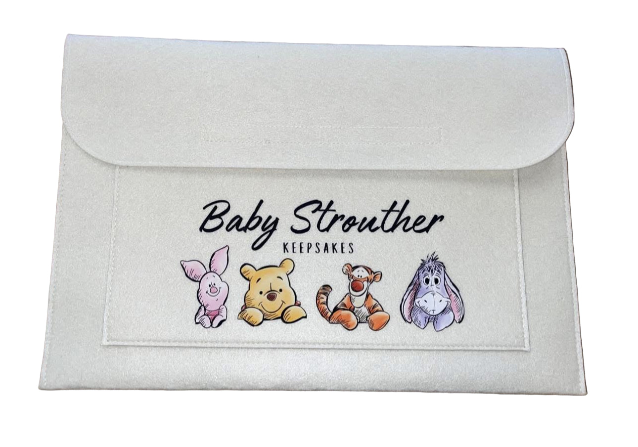 Personalised Cream Pregnancy notes keep sake folder