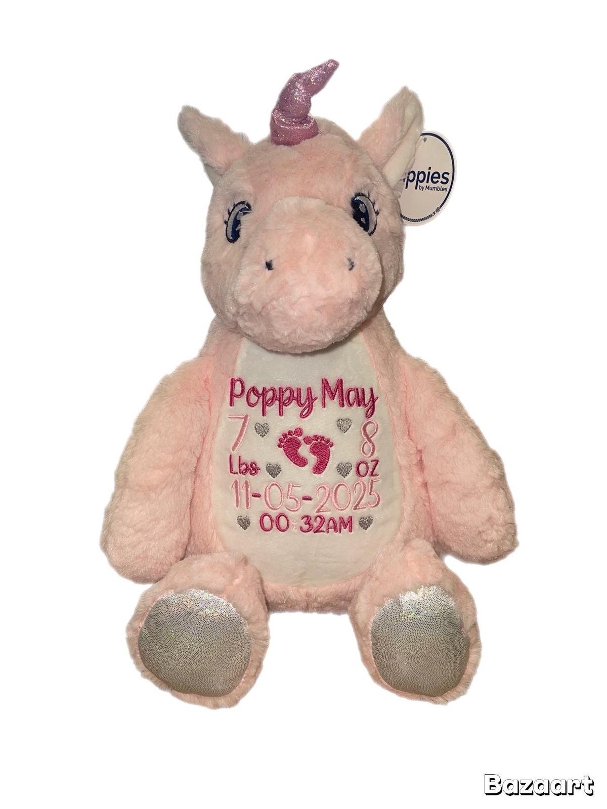 Pink Unicorn Memory bear