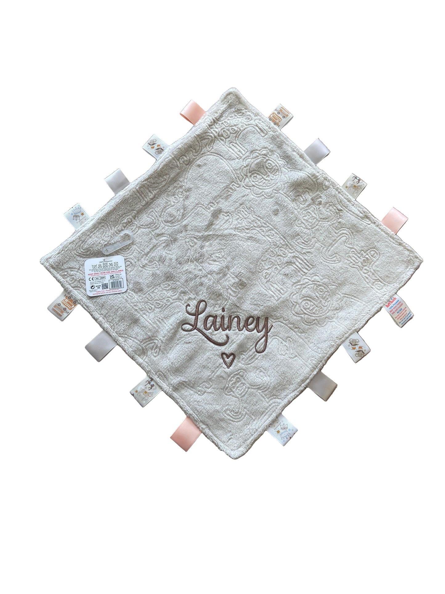 Personalised Beige Taggie Comforter