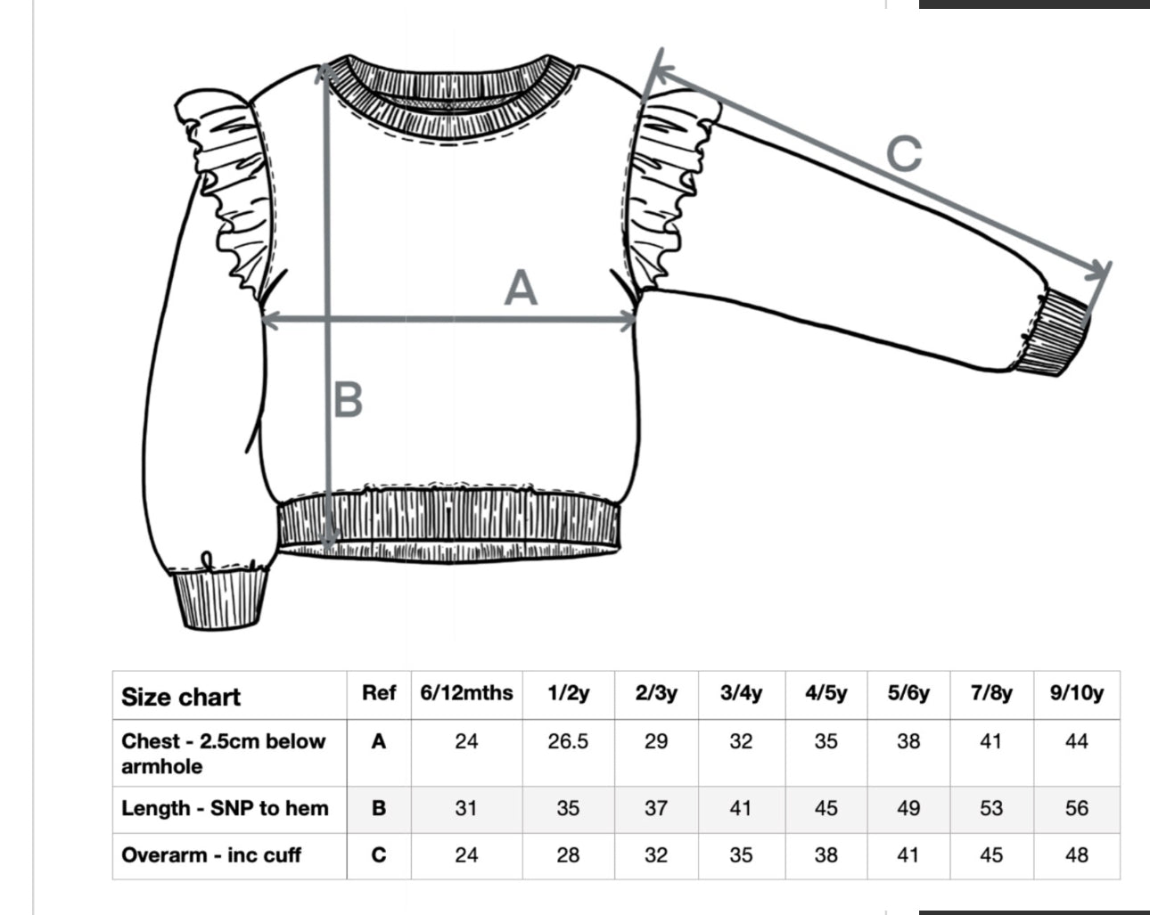 Personalised Warm Taupe Frill Jumper
