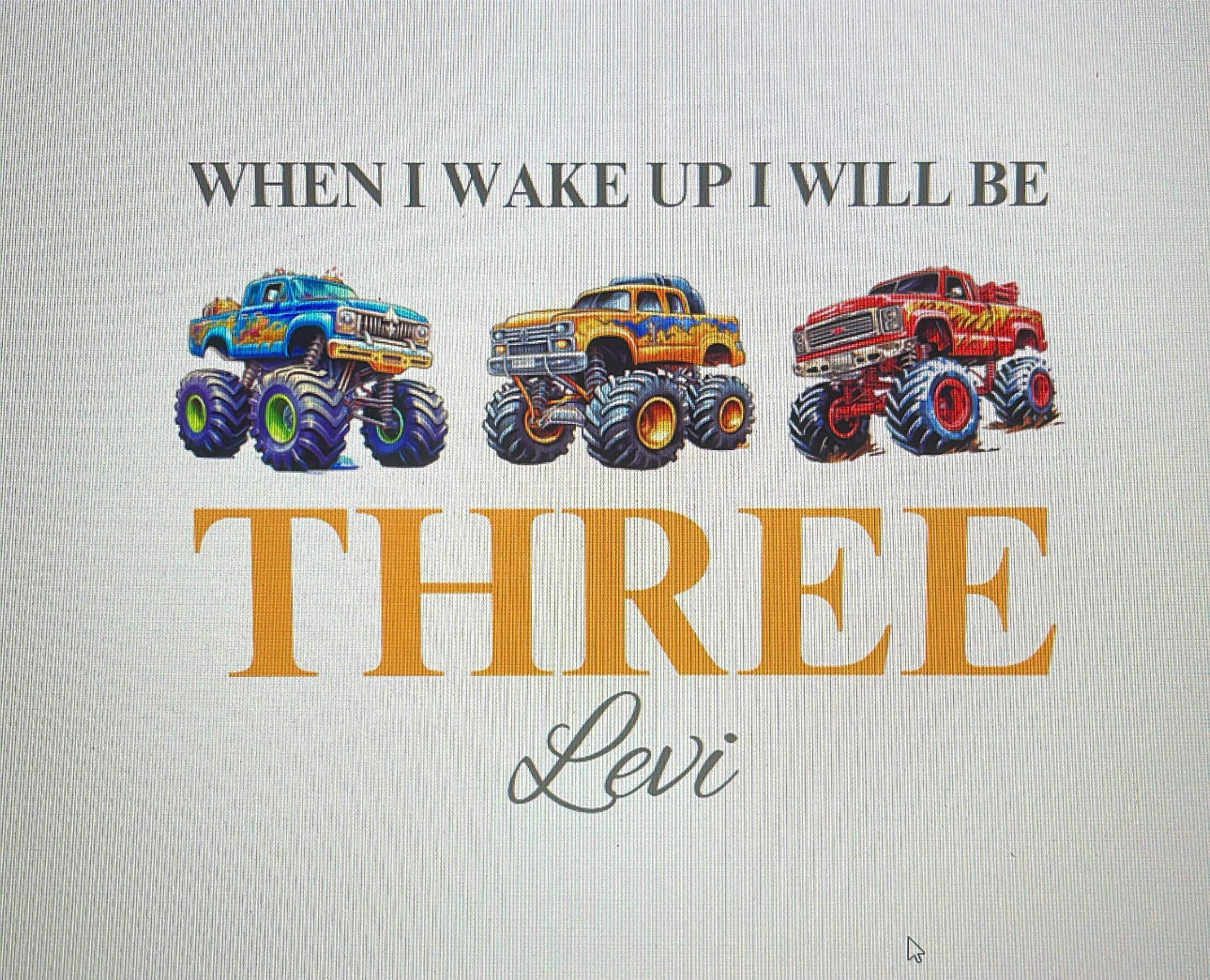 monster truck PJs