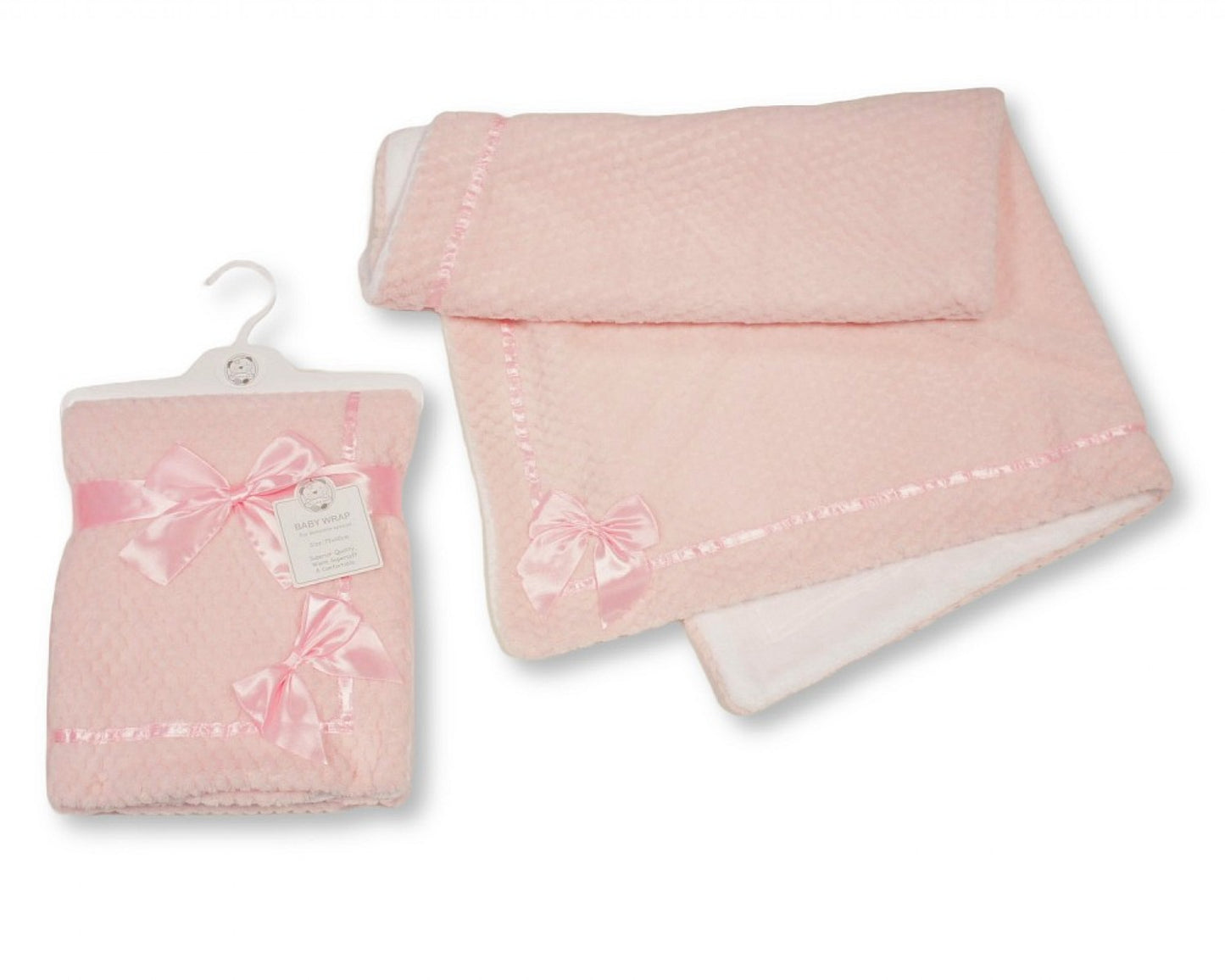 Personalised waffle Bow Blankets