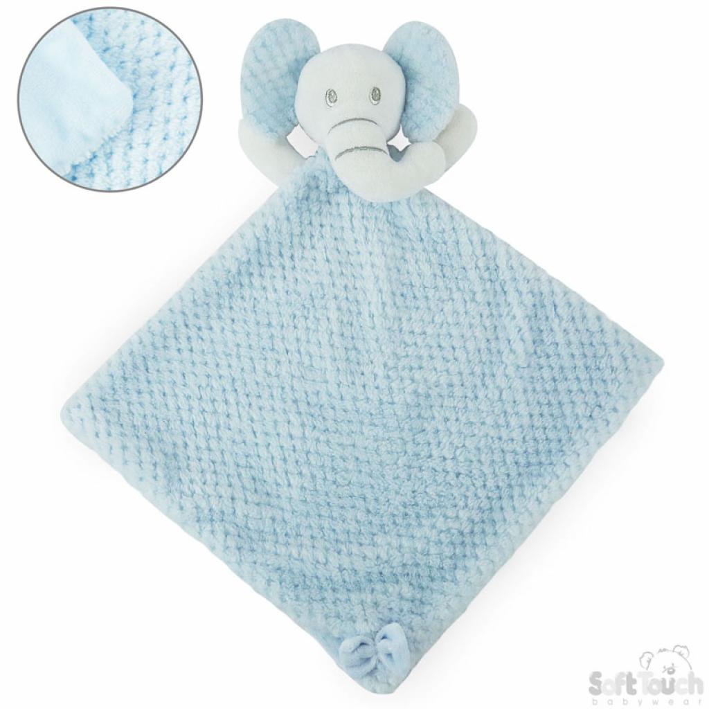 Personalised Blue waffle Elephant comforter