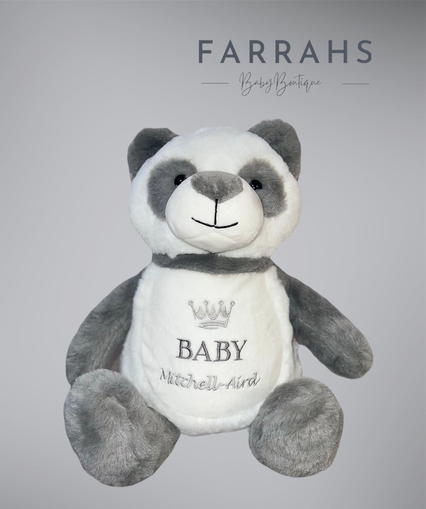 PERSONALISED MEMORY BEARS - PANDA