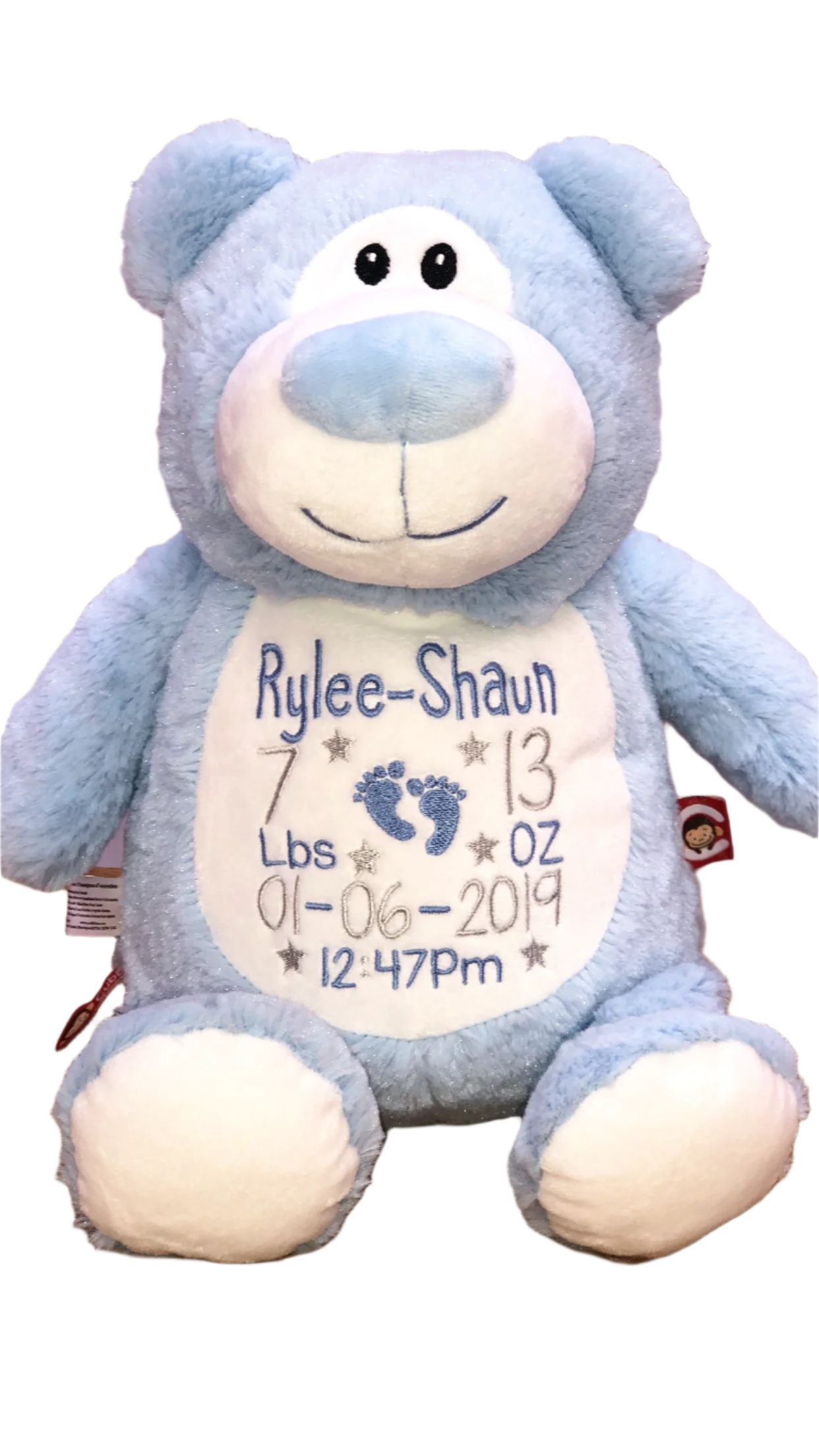 Personalised blue bear
