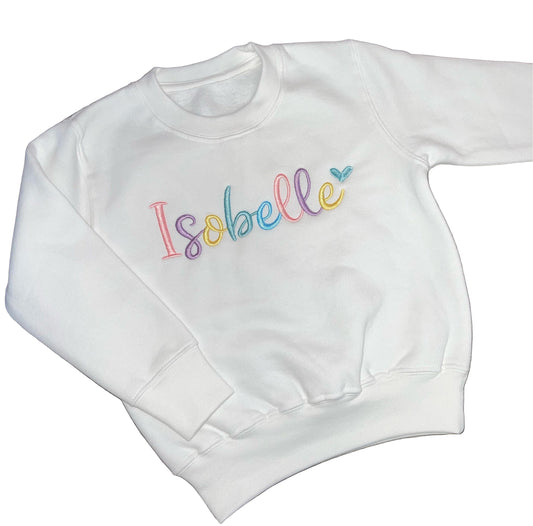 Personalised white Jumper
