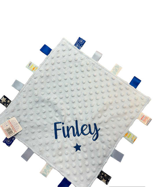 Personalised Blue Taggie Comforter