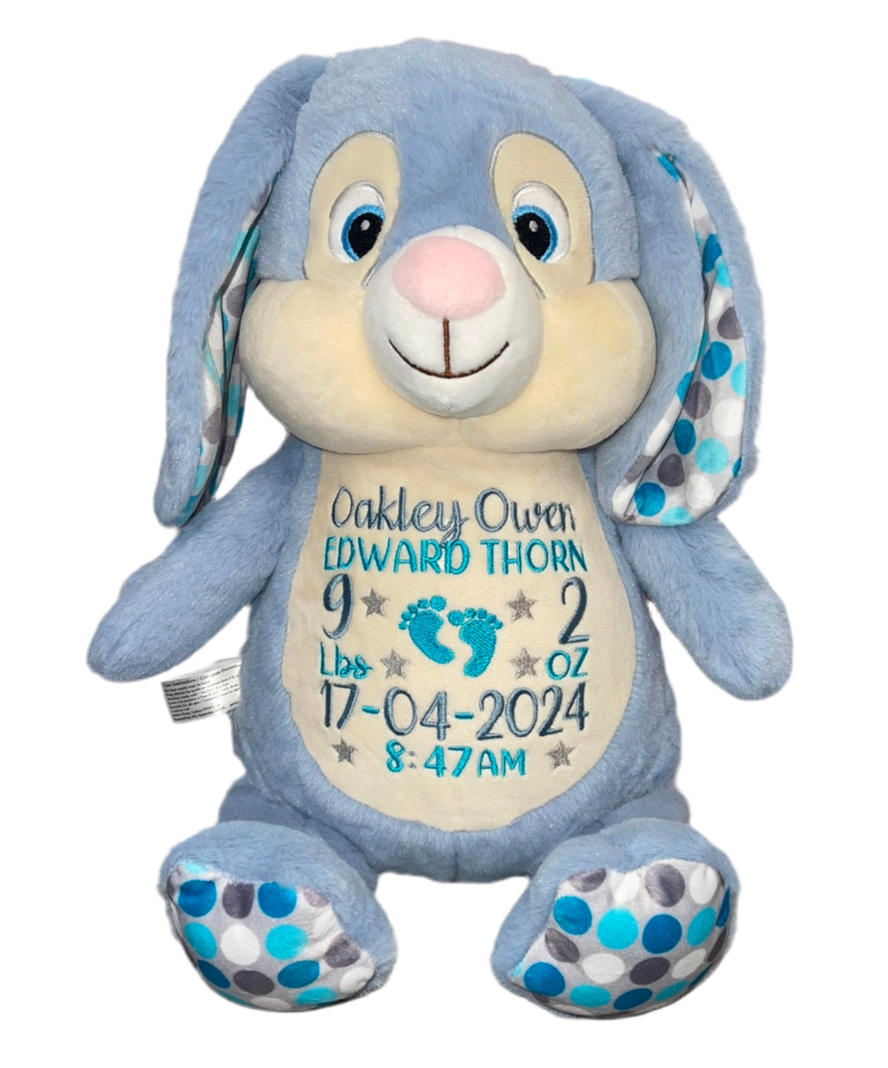 Clovis Brampton Bunny Memory bear - Blue