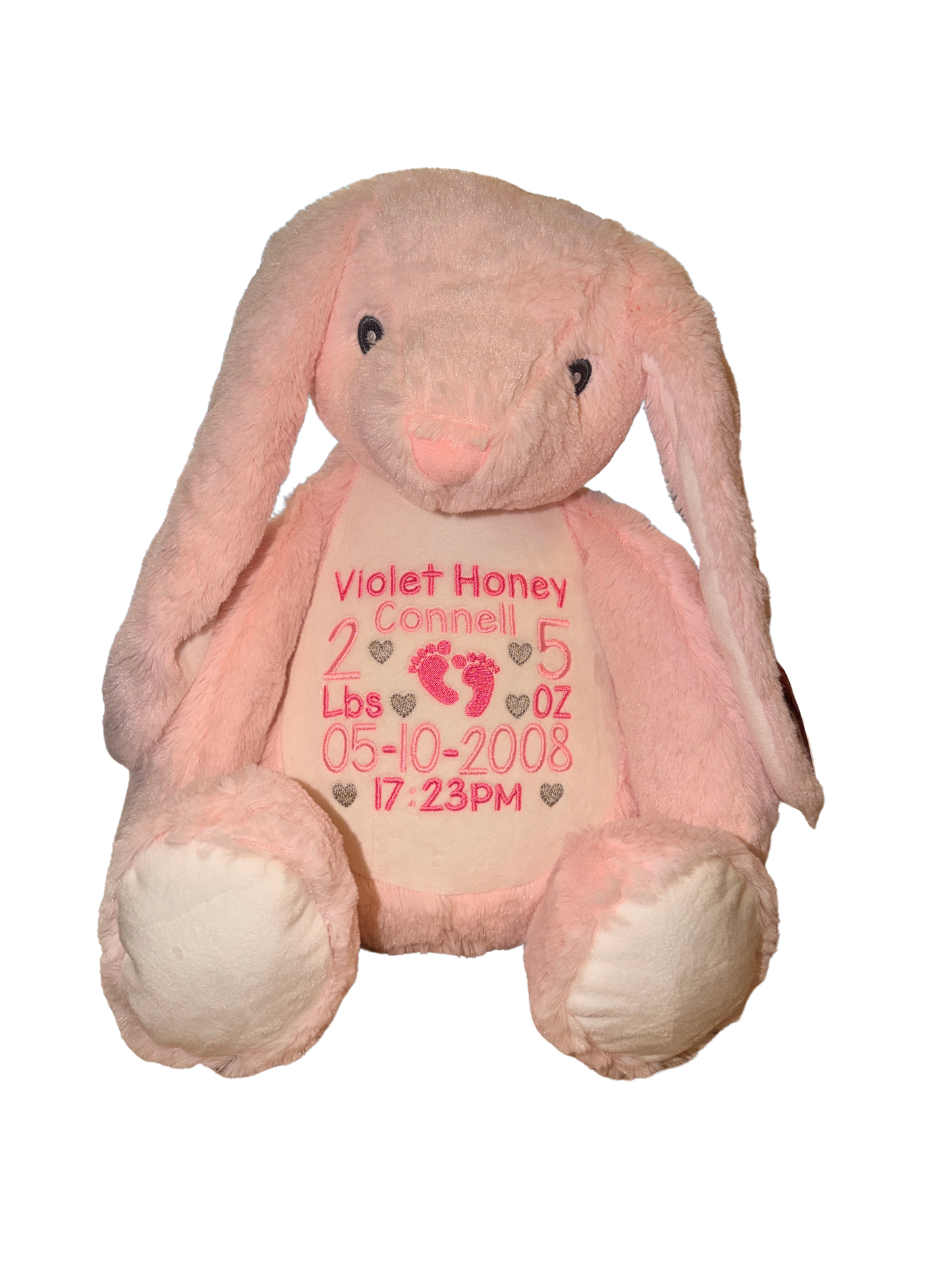 Pink Rabbit Memory bear