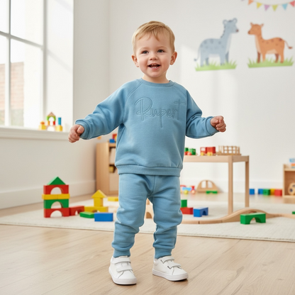 Personalised Dusky Blue Tracksuit