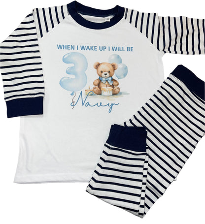 Personalised Birthday Pyjamas - Teddy design
