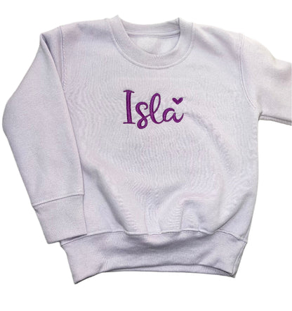 Personalised Lilac Jumper