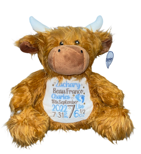 Highland Cow Memory bear