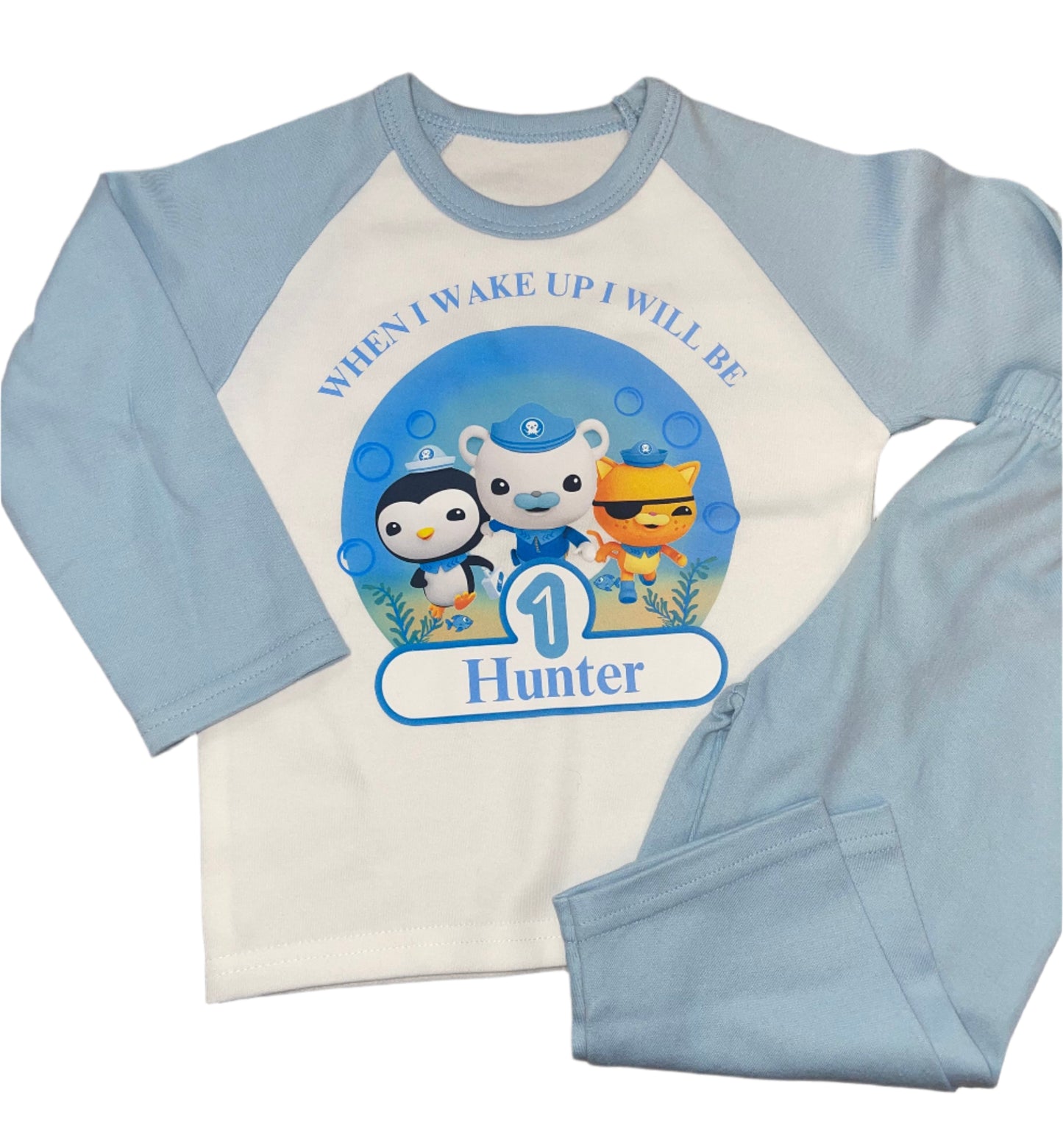 Personalised Birthday Pyjamas - Octo design