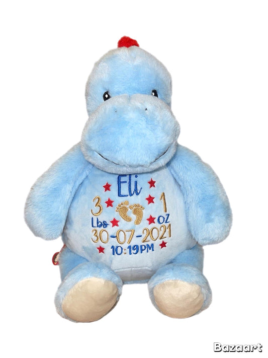 Baby Blue Dinosaur Memory bear