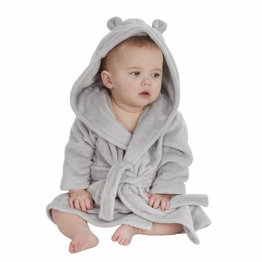 Grey personalised dressing gown