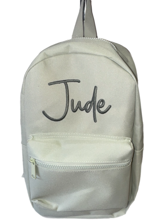 Personalised Light Green childrens backpack