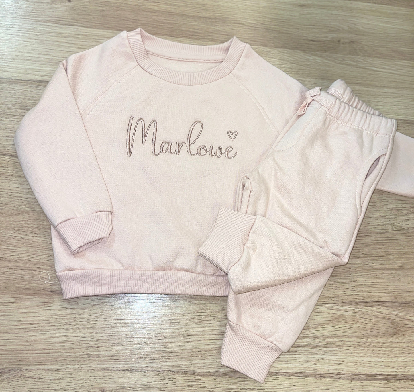 Personalised Blush Pink Tracksuit