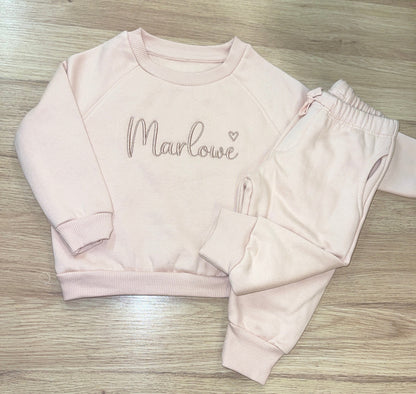 Personalised Blush Pink Tracksuit