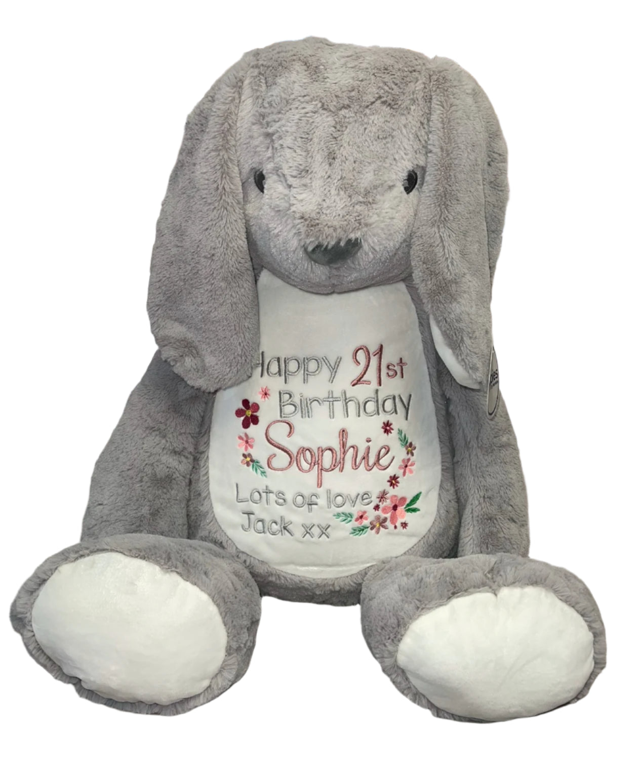 Grey Bunny Memory Bear
