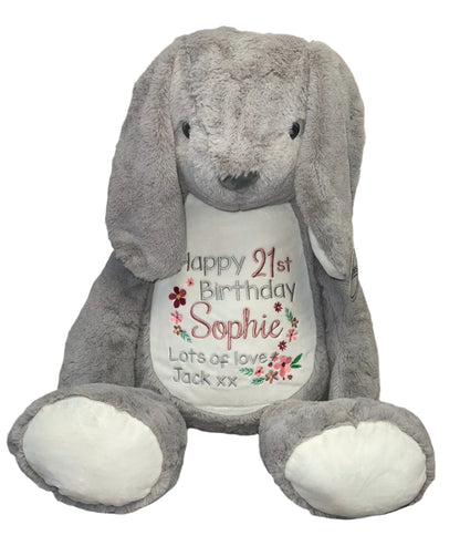 Grey Bunny Memory Bear