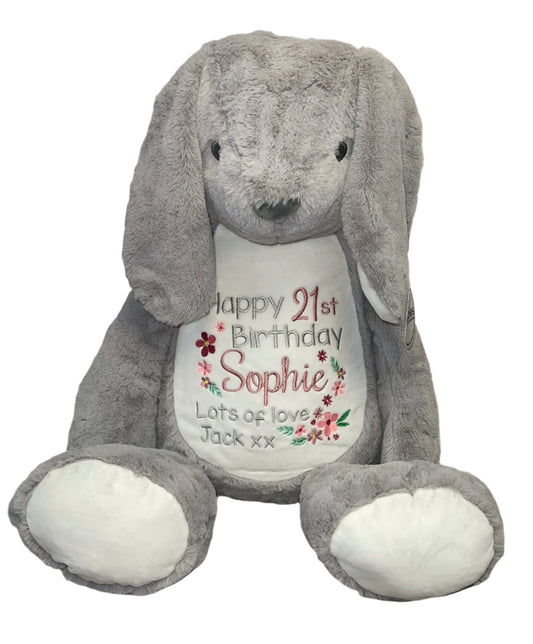 Grey Bunny Memory Bear