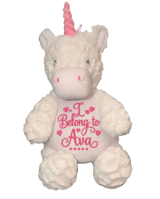 White Unicorn Teddy