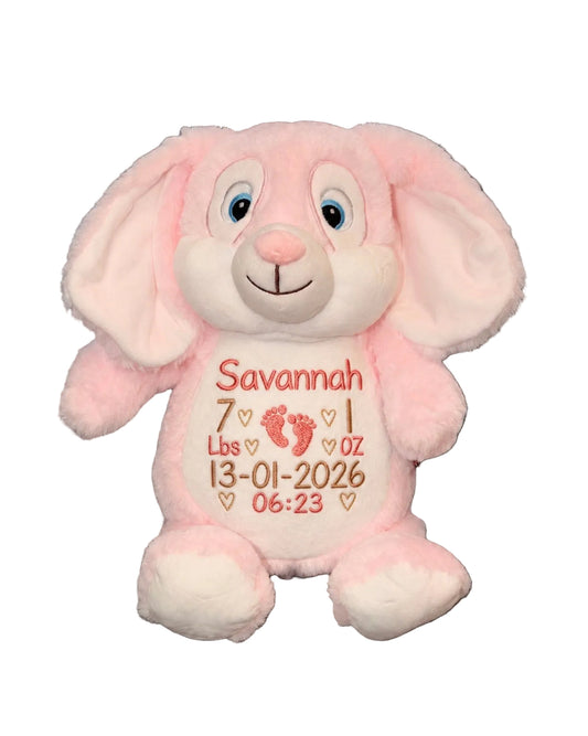 Pink Rabbit Memory Teddy