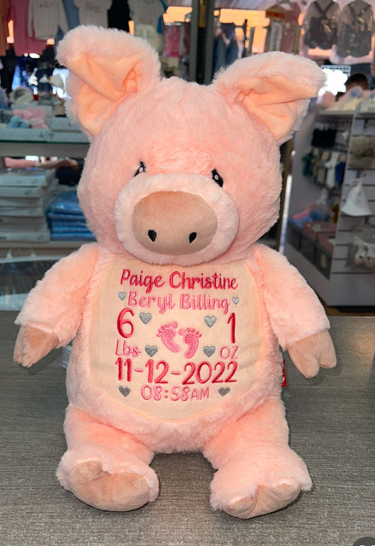 Pudding Pop Pig Memory bear