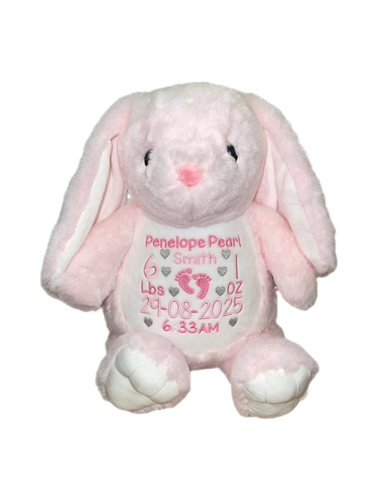 Pink Rabbit Memory bear