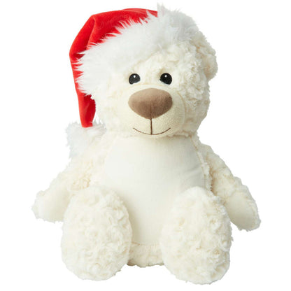 Personalised Christmas Cream Bear