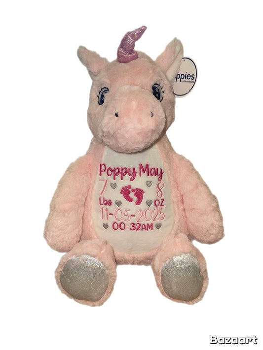 Pink Unicorn Memory bear
