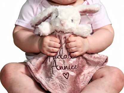 Rose Bunny Comforter with embossing