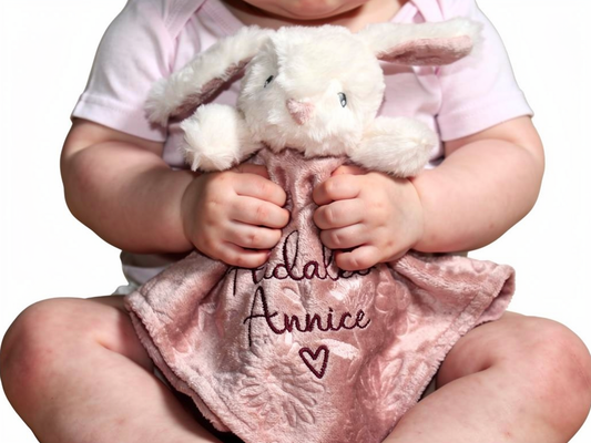 Rose Bunny Comforter with embossing