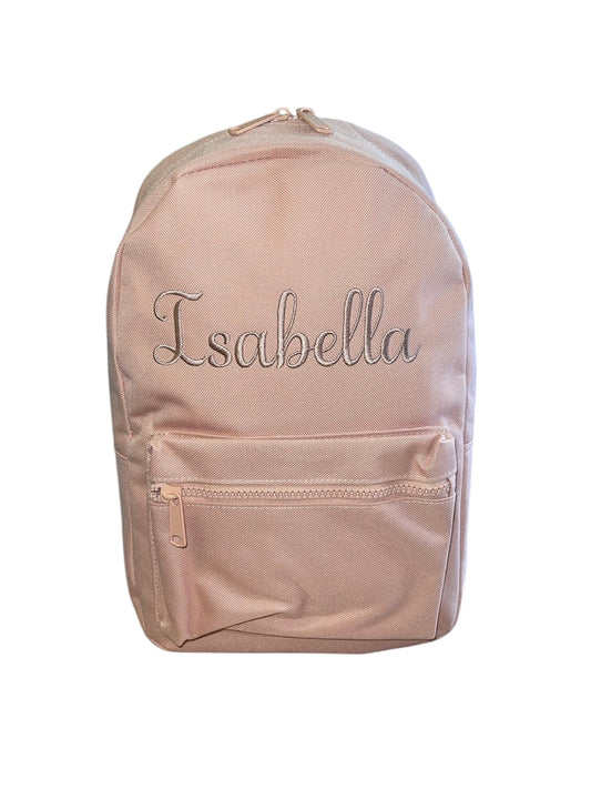 Personalised Peach childrens backpack