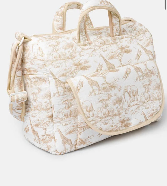 Beige Safari Changing Bag