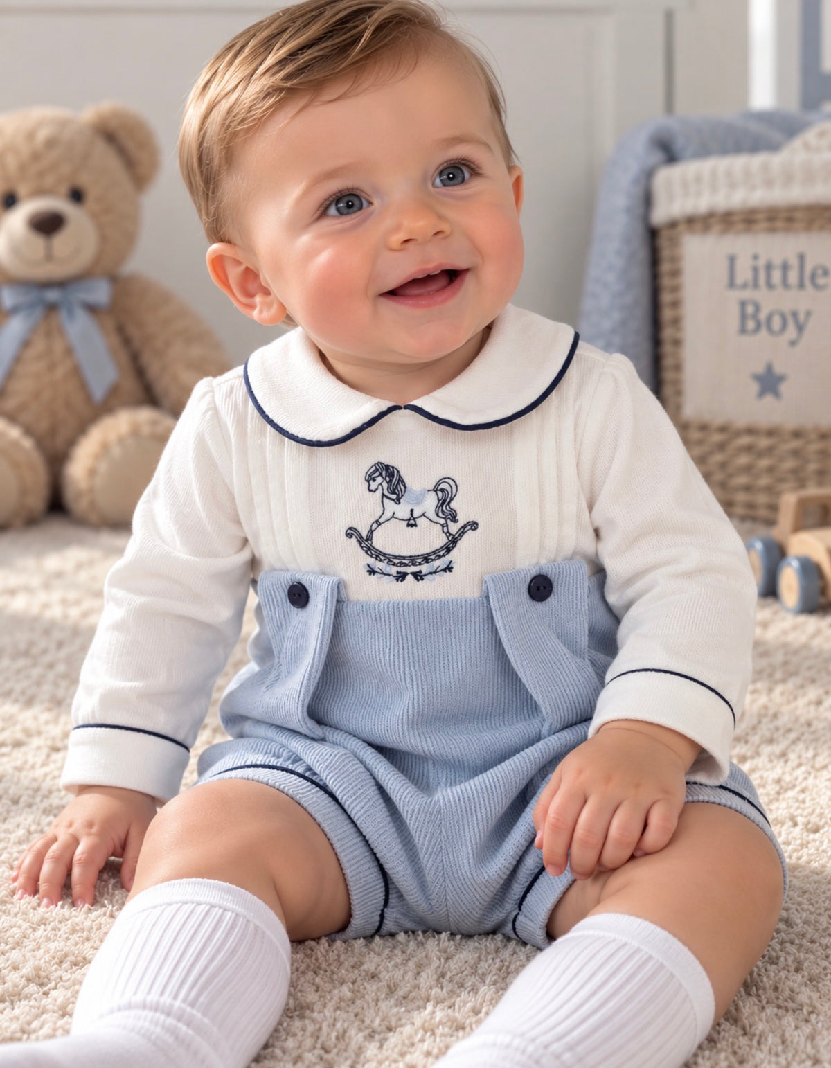 Boys Rocking Horse Romper