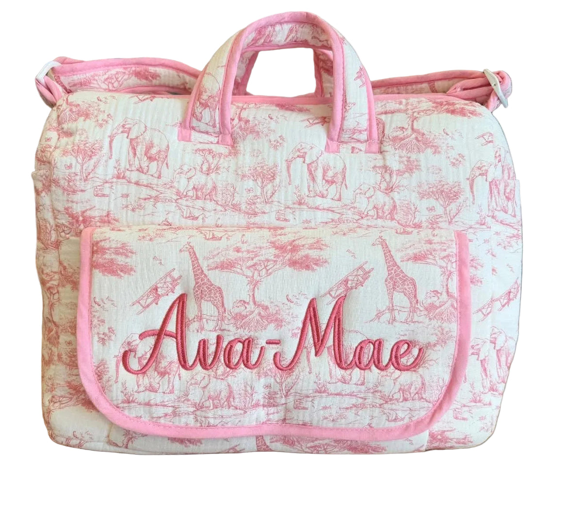 Pink Safari Changing Bag