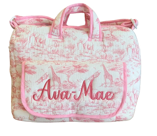 Pink Safari Changing Bag
