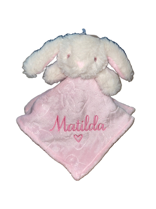 Pink Bunny Comforter with embossing