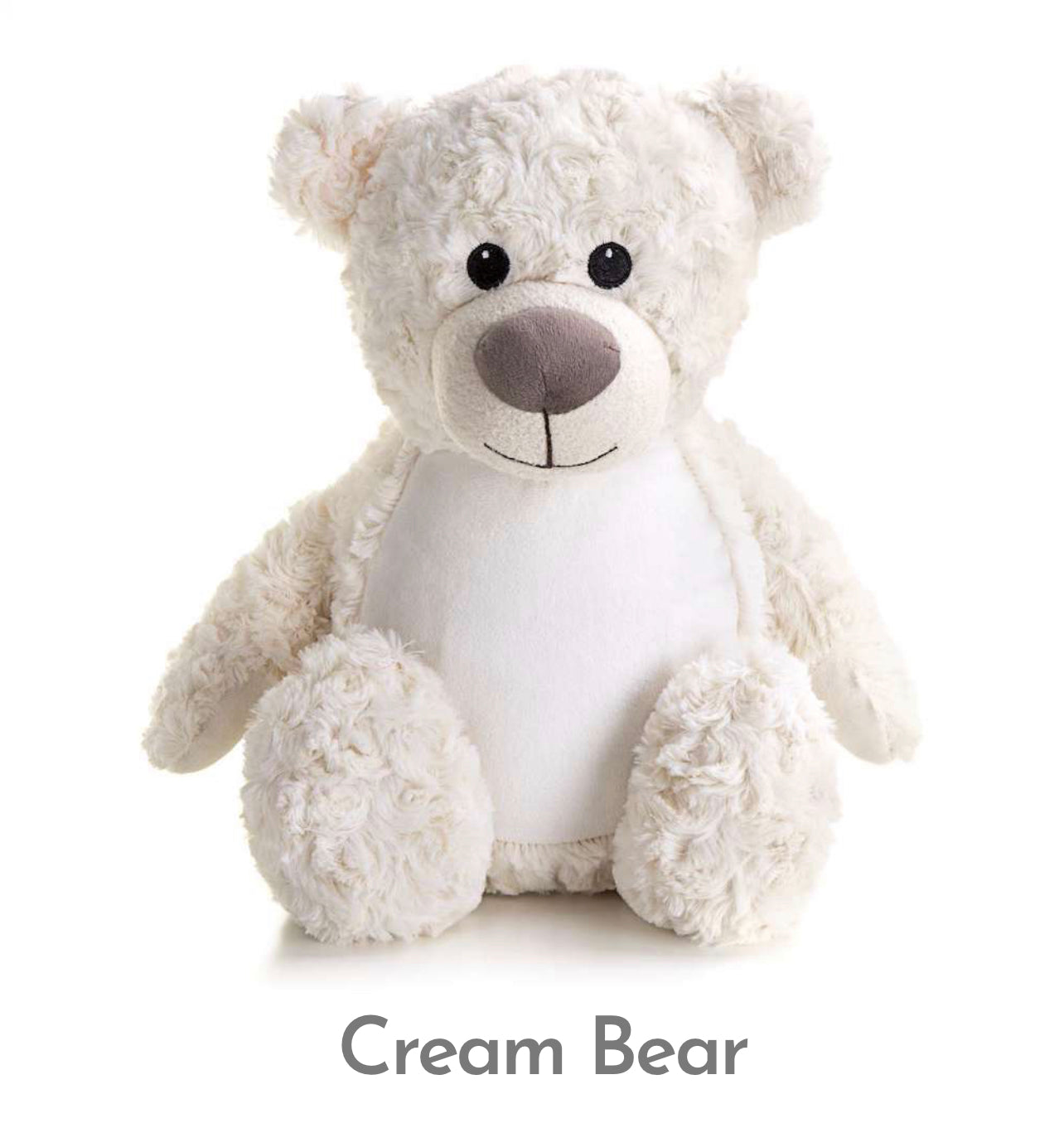 PERSONALISED MEMORY BEARS - CREAM BEAR