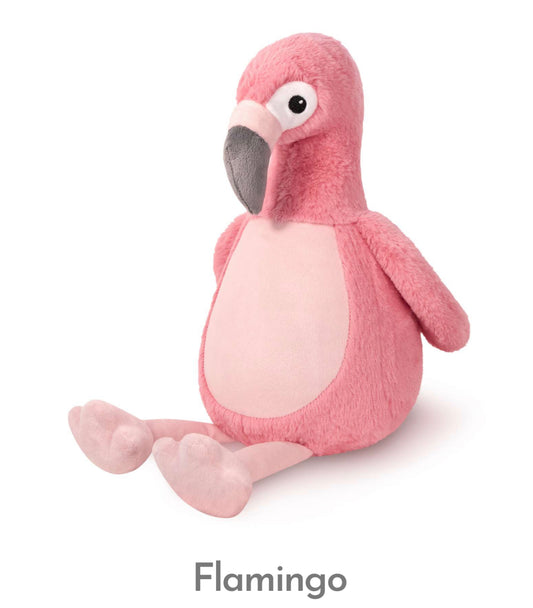 PERSONALISED MEMORY BEARS - FLAMINGO