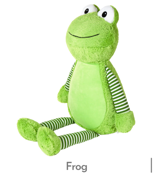 PERSONALISED MEMORY BEARS - FROG