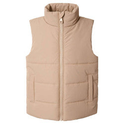 Personalised Padded Gilet in Warm Taupe