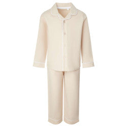 Personalised Long Sleeve Pyjamas Beige