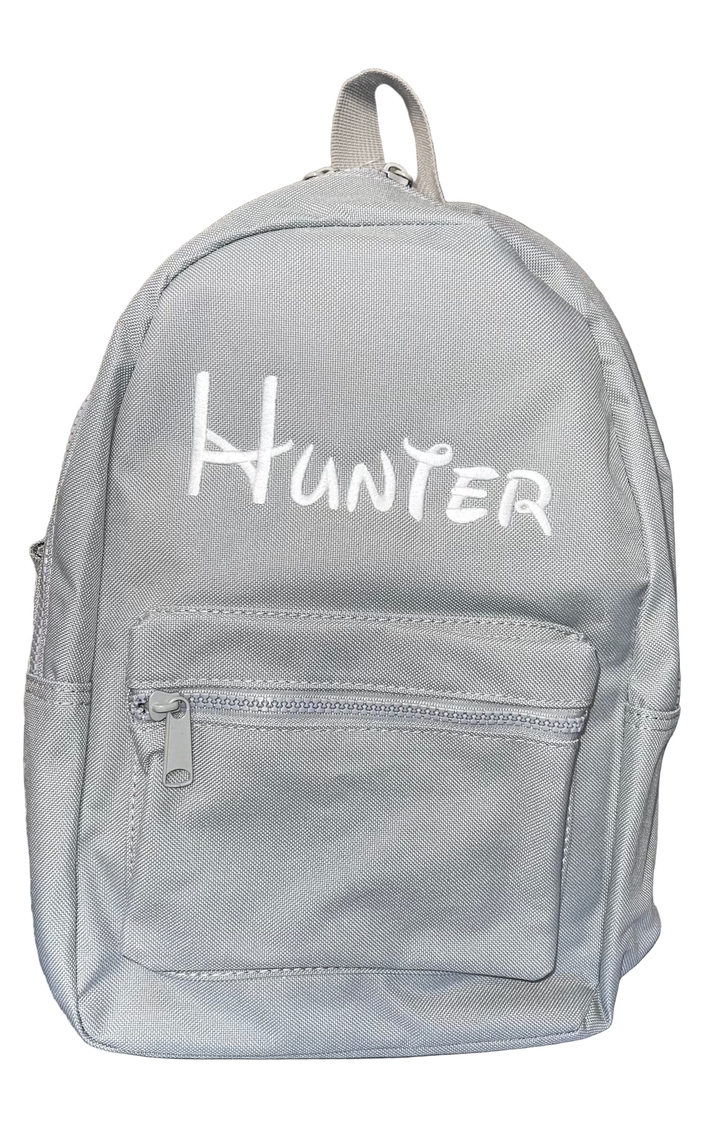 Personalised Grey childrens backpack