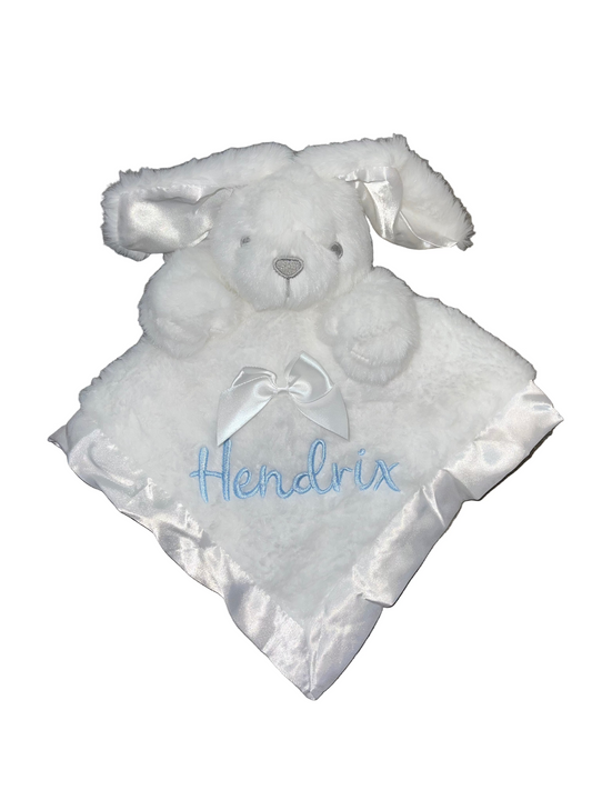 White fluffy bunny comforter - Personalise me