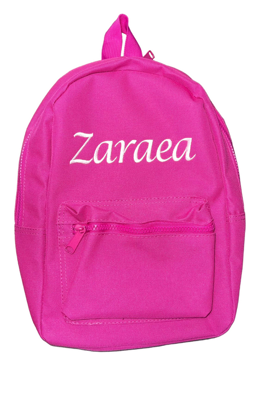 Personalised Dark Pink childrens backpack