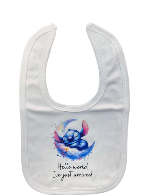Slogan bib Hello World